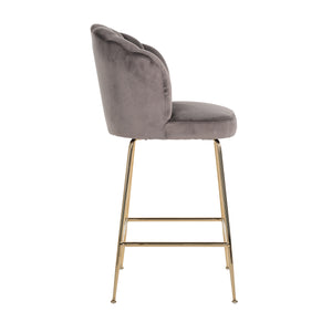 Bar Stool Pippa Stone Velvet / Gold (quartz Stone 101)