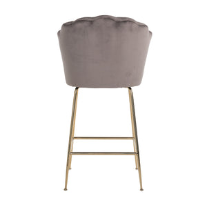 Bar Stool Pippa Stone Velvet / Gold (quartz Stone 101)