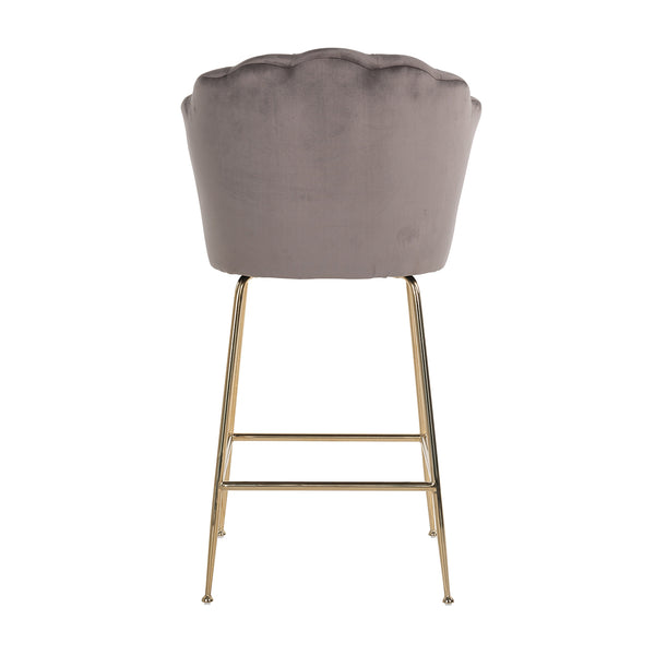 Bar Stool Pippa Stone Velvet / Gold (quartz Stone 101)