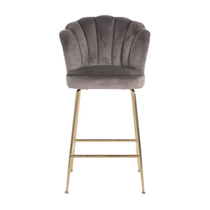 Bar Stool Pippa Stone Velvet / Gold (quartz Stone 101)