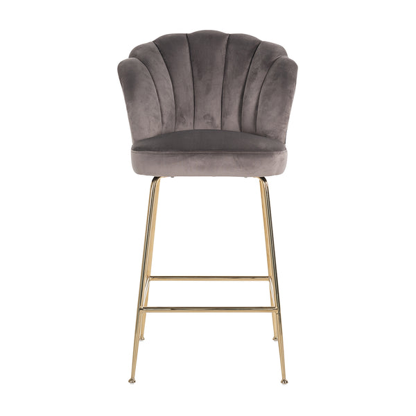 Bar Stool Pippa Stone Velvet / Gold (quartz Stone 101)