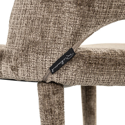 Chair Cecilia stone chenille fire retardant (Niagara 104 Stone Chenille)- Richmond Interiors