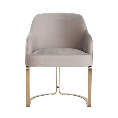 Chair Hadley khaki velvet fire retardant (FR-Quartz 903 Khaki)- Richmond Interiors