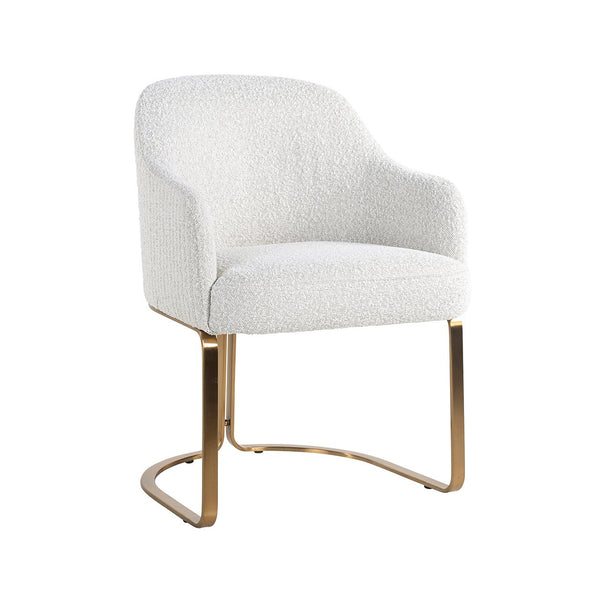 Chair Hadley white bouclé fire retardant (FR-Copenhagen 900 Bouclé White)