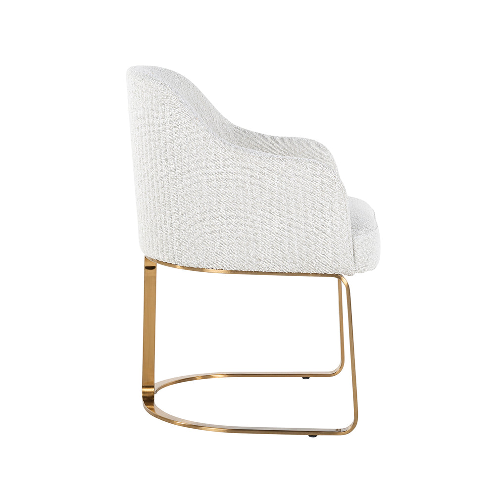 Chair Hadley white bouclé fire retardant (FR-Copenhagen 900 Bouclé White)