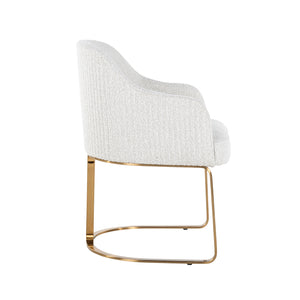 Chair Hadley White Bouclé Fire Retardant (fr – Copenhagen 900 Bouclé White) – Richmond Interiors