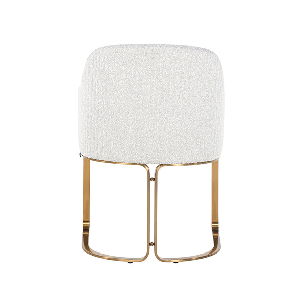 Chair Hadley White Bouclé Fire Retardant (fr – Copenhagen 900 Bouclé White) – Richmond Interiors