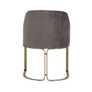 Chair Hadley Stone Velvet / Brushed Gold (quartz Stone 101)