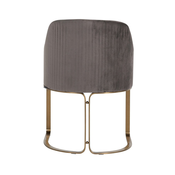 Chair Hadley Stone Velvet / Brushed Gold (quartz Stone 101)