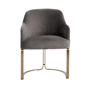 Chair Hadley Stone Velvet / Brushed Gold (quartz Stone 101)