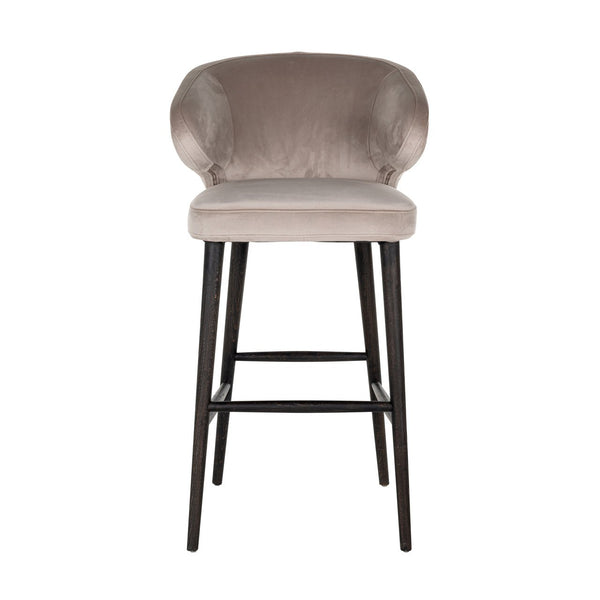 Bar Stool Indigo Khaki Velvet (quartz Khaki 903)