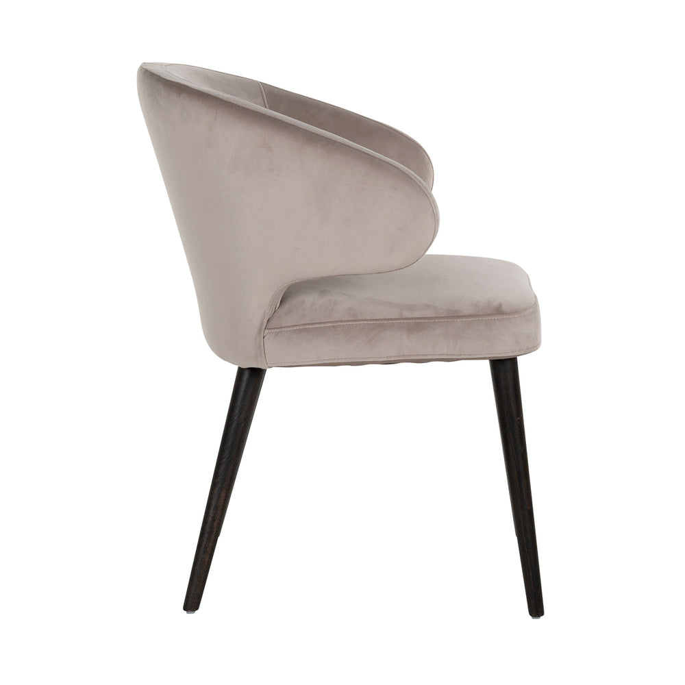 Chair Indigo khaki velvet (Quartz Khaki 903)