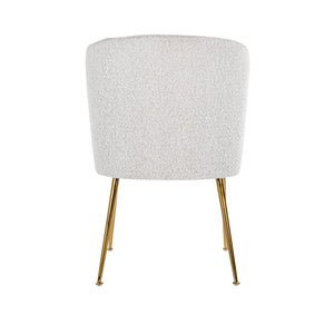 Chair Cannon White Bouclé / Brushed Gold (copenhagen 900 Bouclé White)