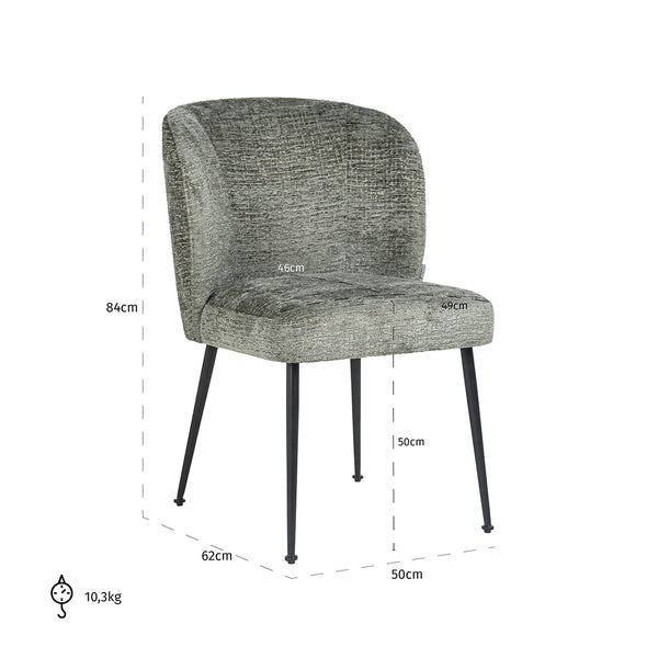 Chair Fallon Thyme Fusion / Black (fusion Thyme 206)
