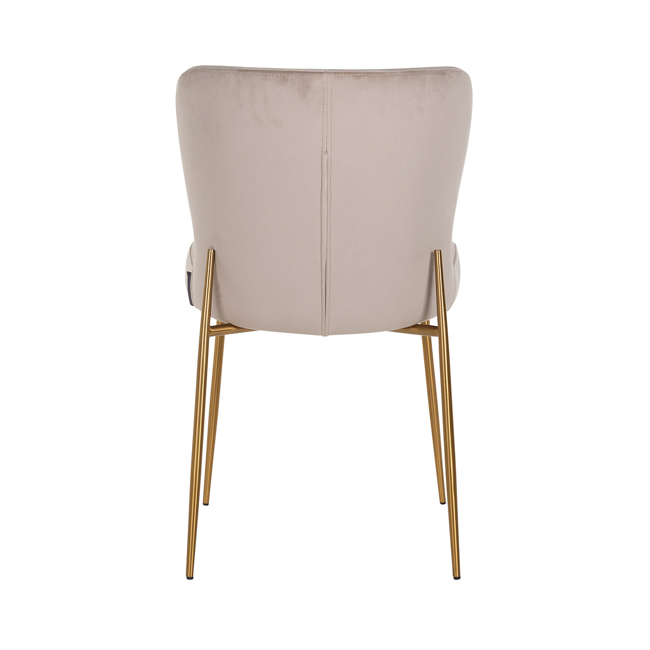 Chair Odessa khaki velvet / burshed gold fire retardant (FR-Quartz 903 Khaki)- Richmond Interiors