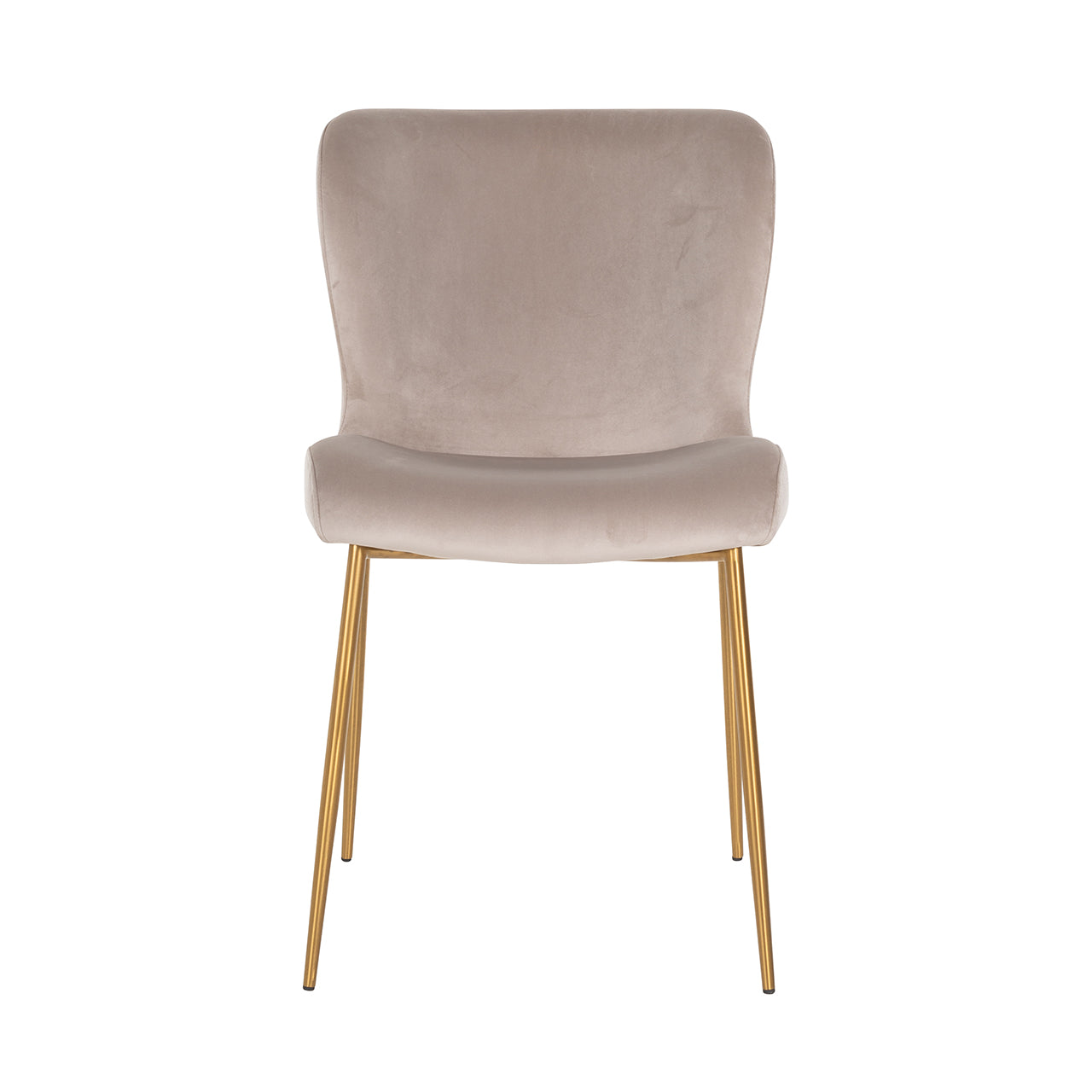 Chair Odessa khaki velvet / burshed gold fire retardant (FR-Quartz 903 Khaki)- Richmond Interiors