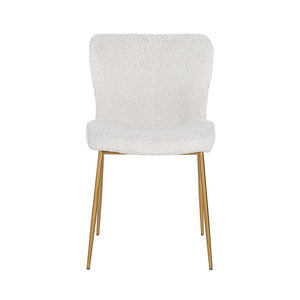 Chair Odessa White Bouclé / Brushed Gold (copenhagen 900 Bouclé White)