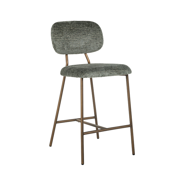 Counter stool Xenia thyme fusion / brass legs (Fusion thyme 206)