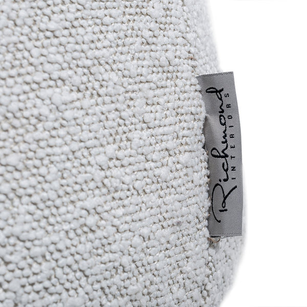 Pouffe Tribe 41Ø White Bouclé Fire Retardant (copenhagen 900 Bouclé White) – Richmond Interiors