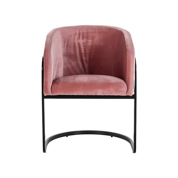 Chair Chiara Blush Velvet (genova 706 Blush)