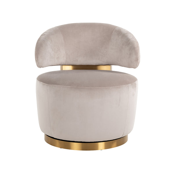 Swivel Chair Maxime Khaki Velvet (quartz Khaki 903)