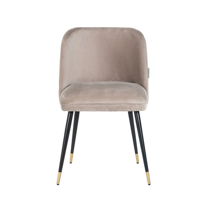 Chair Alicia khaki velvet fire retardant (FR-Quartz 903 Khaki)- Richmond Interiors