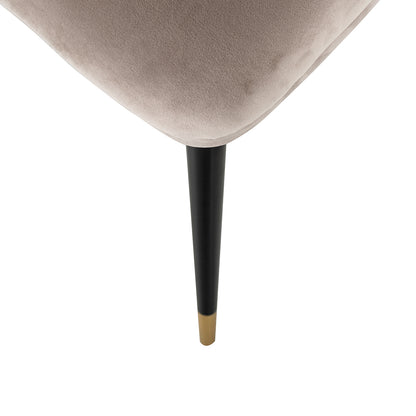 Chair Alicia khaki velvet fire retardant (FR-Quartz 903 Khaki)- Richmond Interiors