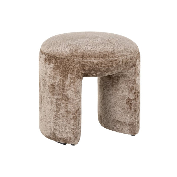 Pouffe Fargo taupe chenille (Bergen 104 taupe chenille)