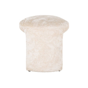 Pouffe Fargo White Chenille (bergen 900 White Chenille)