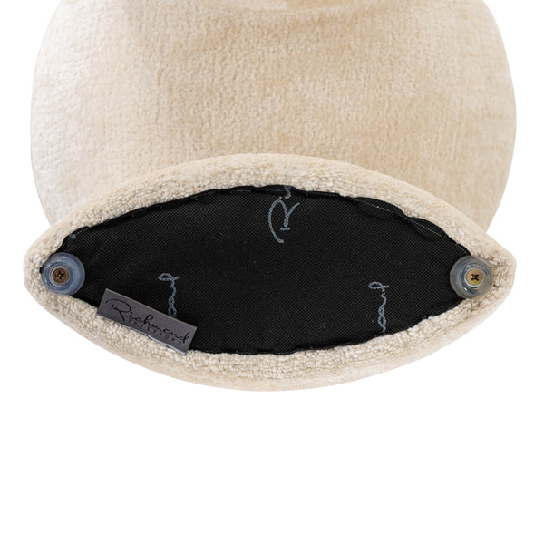 Pouffe Fargo White Chenille (bergen 900 White Chenille)