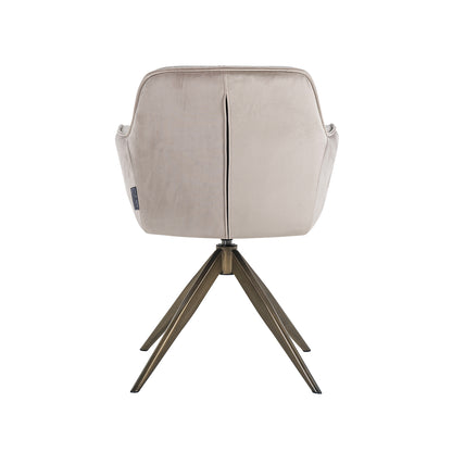 Swivel chair Aline khaki velvet fire retardant (FR-Quartz 903 Khaki)- Richmond Interiors