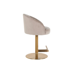 Bar Stool Zabi Swivel Khaki Velvet (quartz Khaki 903)