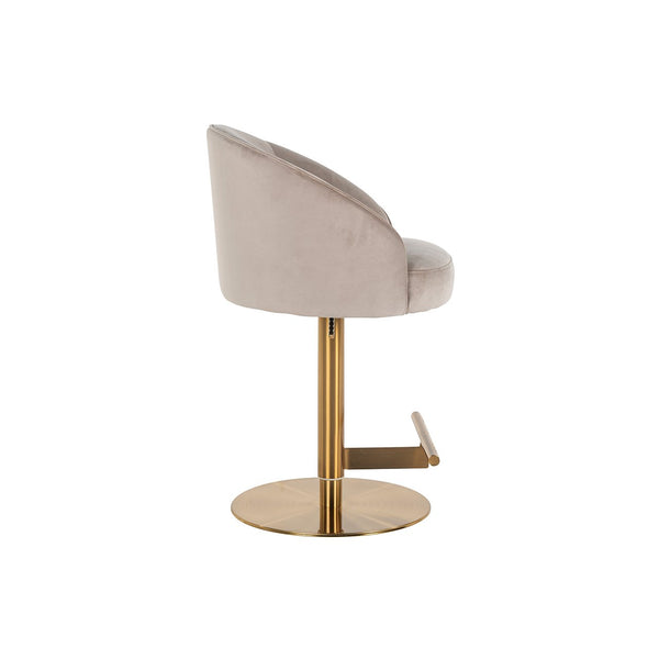 Bar Stool Zabi Swivel Khaki Velvet (quartz Khaki 903)