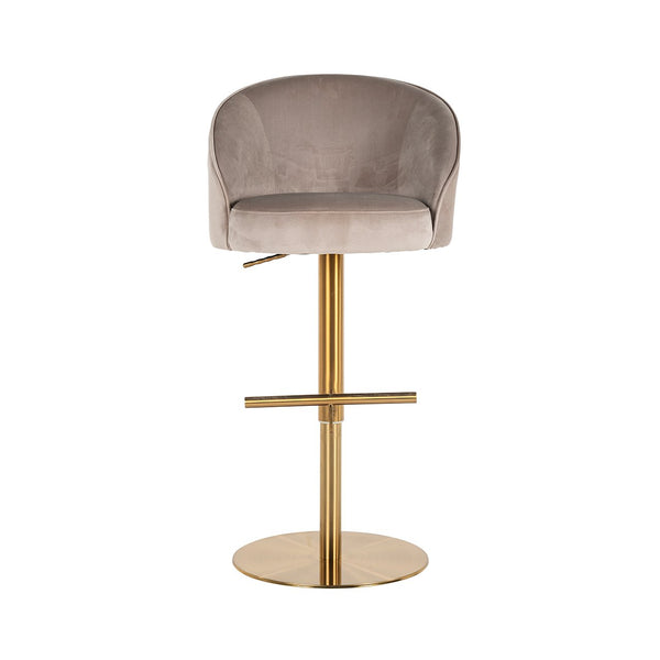 Bar Stool Zabi Swivel Khaki Velvet (quartz Khaki 903)