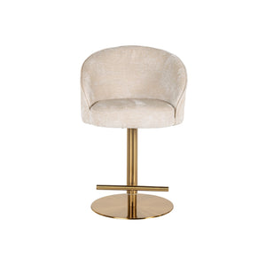 Bar Stool Zabi Swivel White Chenille (bergen 900 White Chenille)