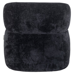 Lounge Chair Donna Black Chenille (bergen 809 Black Chenille)