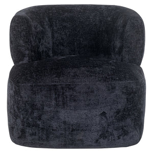 Lounge Chair Donna Black Chenille (bergen 809 Black Chenille)