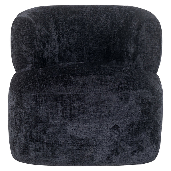 Lounge Chair Donna Black Chenille (bergen 809 Black Chenille)