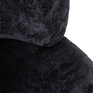 Lounge Chair Donna Black Chenille (bergen 809 Black Chenille)