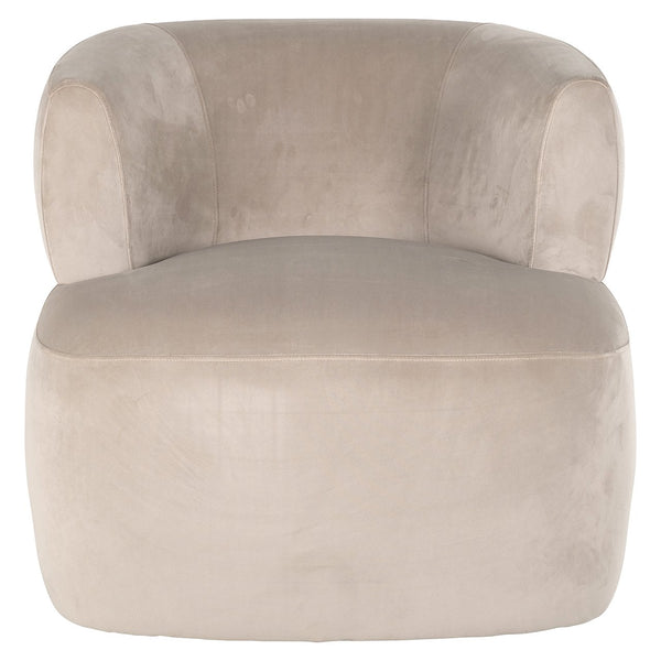 Lounge Chair Donna Khaki Velvet (quartz Khaki 903)