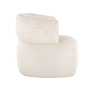 Lounge Chair Donna White Chenille (bergen 900 White Chenille)