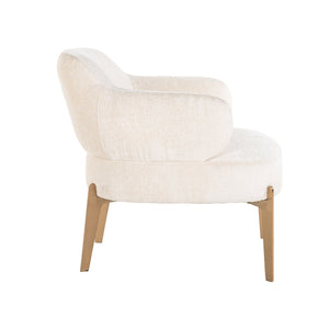 Lounge Chair Venus White Chenille (bergen 900 White Chenille)