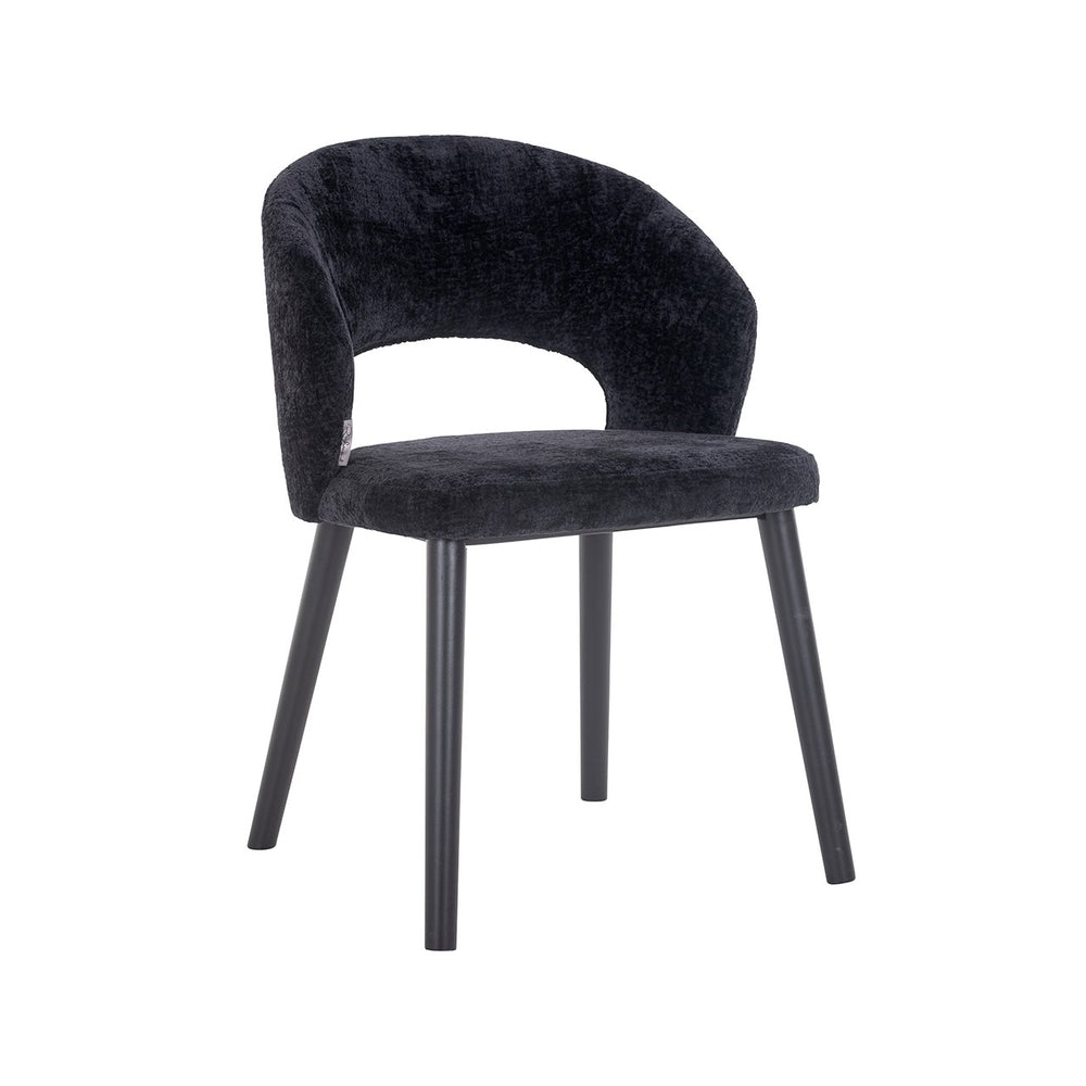 Chair Savoy black chenille (Bergen 809 black chenille)