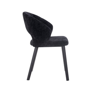 Chair Savoy Black Chenille (bergen 809 Black Chenille)