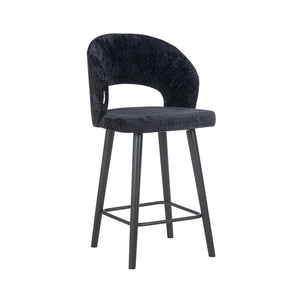 Counter stool Savoy black chenille (Bergen 809 black chenille)
