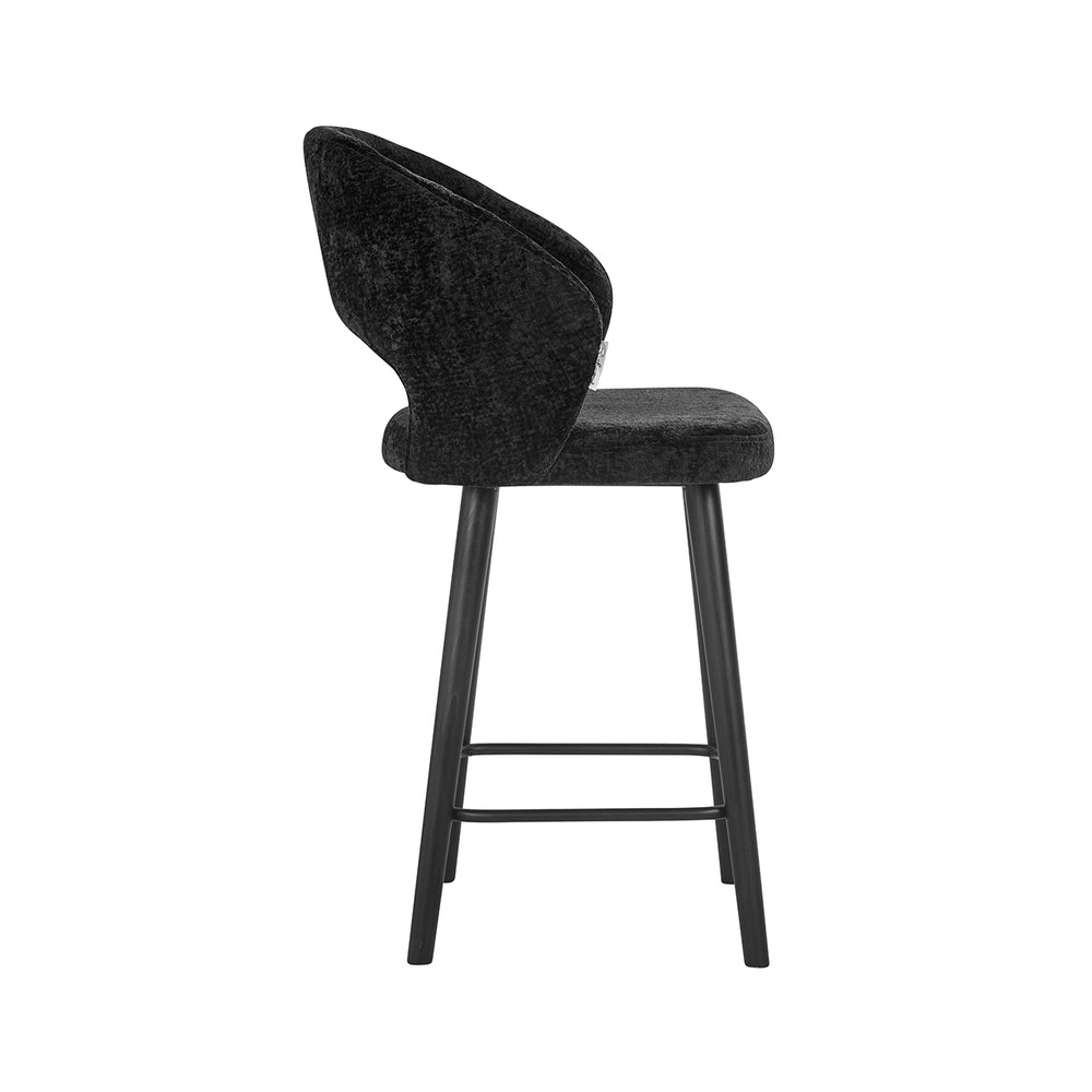 Counter stool Savoy black chenille (Bergen 809 black chenille)