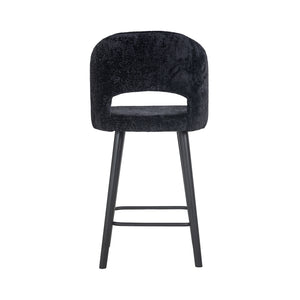 Counter Stool Savoy Black Chenille (bergen 809 Black Chenille)