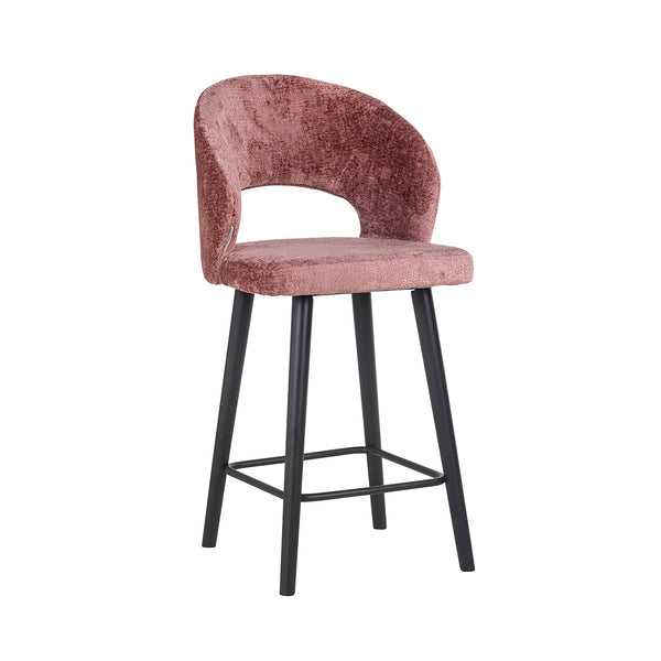 Counter stool Savoy rose chenille (Bergen 705 rose chenille)