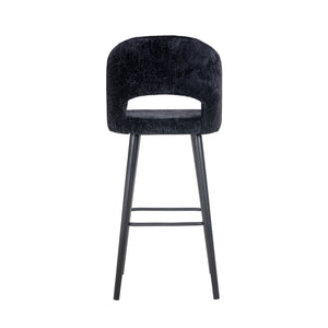 Bar Stool Savoy Black Chenille (bergen 809 Black Chenille)