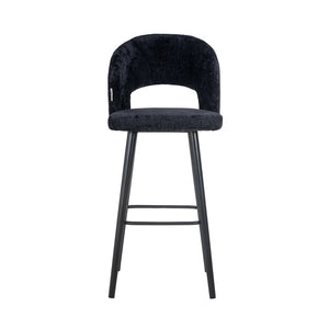 Bar Stool Savoy Black Chenille (bergen 809 Black Chenille)